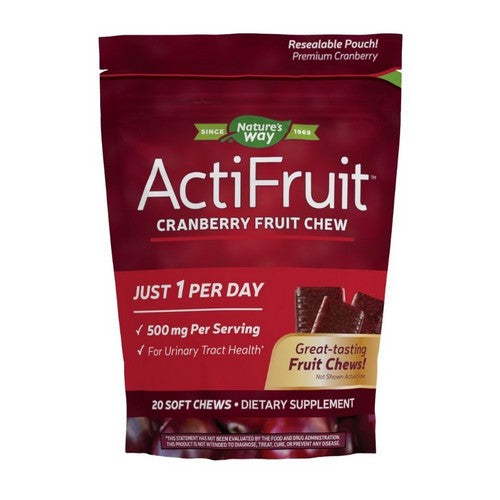 Nature's Way, ActiFruit, Cran-Max 20 soft chews