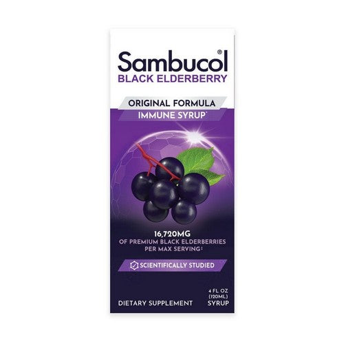Sambucol, Black Elderberry Syrup, 4 Oz