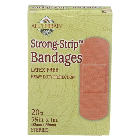 All Terrain, Strong Strip Bandages Latex Free, 20 Pc