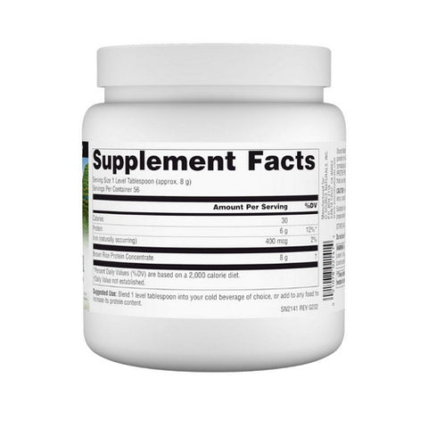 Source Naturals, Brown Rice Protein Powder, 454 Gram, 1LB (454gm)