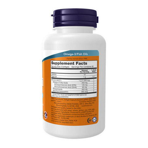 Now Foods, Neptune Krill Oil, 500 mg, 120 Softgels Now Foods