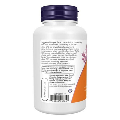 Now Foods, Alpha GPC, 300 Mg, 60 Vcaps