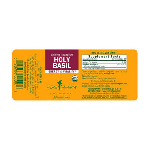 Herb Pharm, Holy Basil, 1 OZ Herb Pharm