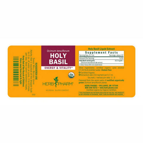 Herb Pharm, Holy Basil, 4 Oz Herb Pharm