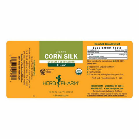 Herb Pharm, Corn Silk, 4 OZ Herb Pharm