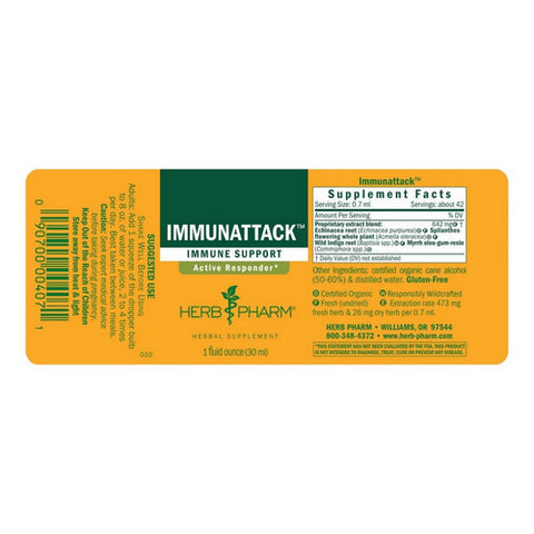 Herb Pharm, Immunattack, 1 OZ