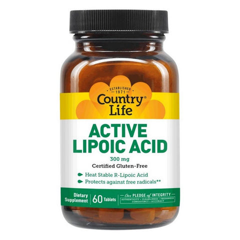 Country Life, Active Lipoic Acid, 60 Tabs