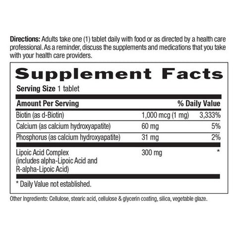 Country Life, Active Lipoic Acid, 60 Tabs