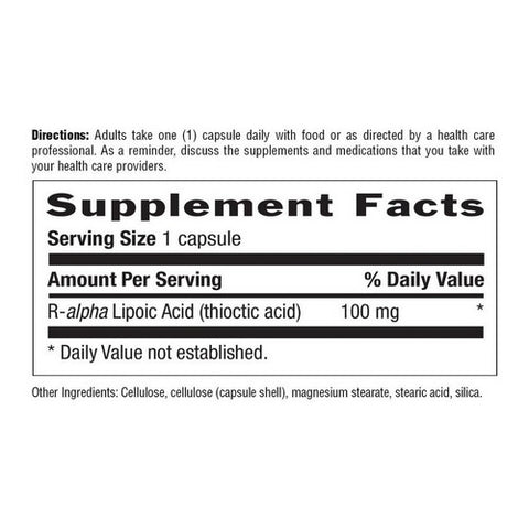 Country Life, R-Lipoic Acid, 60 Caps