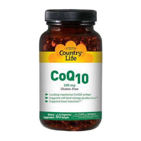 Country Life, CoEnzyme Q10, 60 Softgels