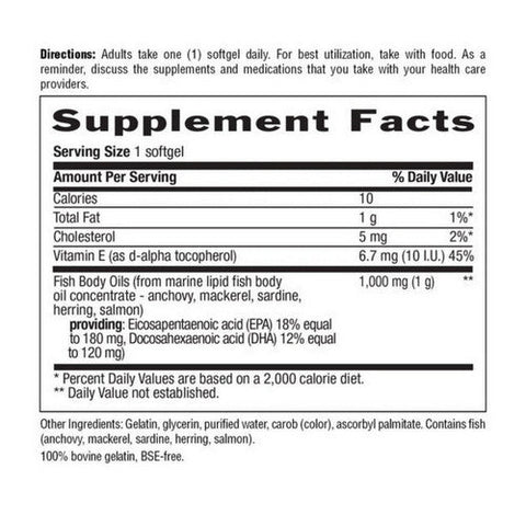 Country Life, Omega 3, Fish Body Oil, 1000 Mg, 300 Softgels Country Life