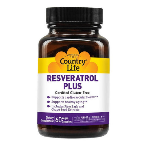 Country Life, Resveratrol Plus, 60 Caps