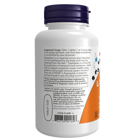 Now Foods, L-Tryptophan, 1000 mg, 60 Tabs