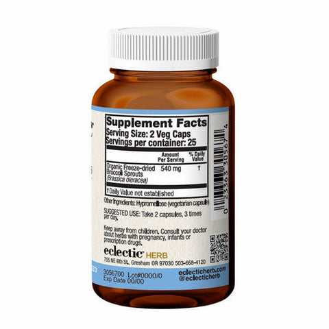 Eclectic Herb, Broccoli Sprouts, 270 mg, 50 Veg Caps Eclectic Herb