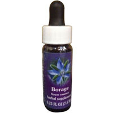 Flower Essence Services, Borage Herbal Supplement Dropper, 0.25 oz