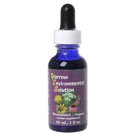 Flower Essence Services, Yarrow Environmental Solution Dropper, Dropper 1 oz