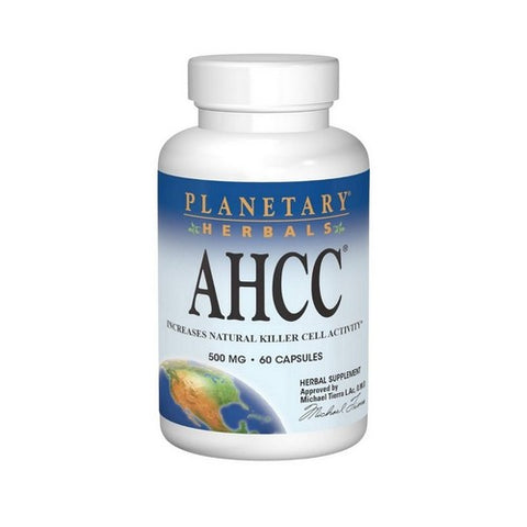 Planetary Herbals, AHCC Capsules, 500 mg, 60 Caps
