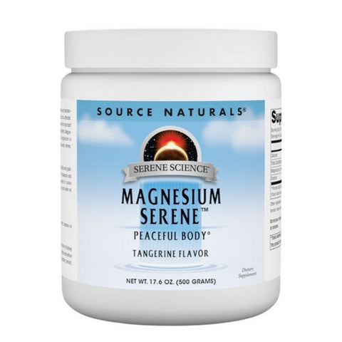 Source Naturals, Magnesium Serene Powder, Tangerine Flavor 500 gm