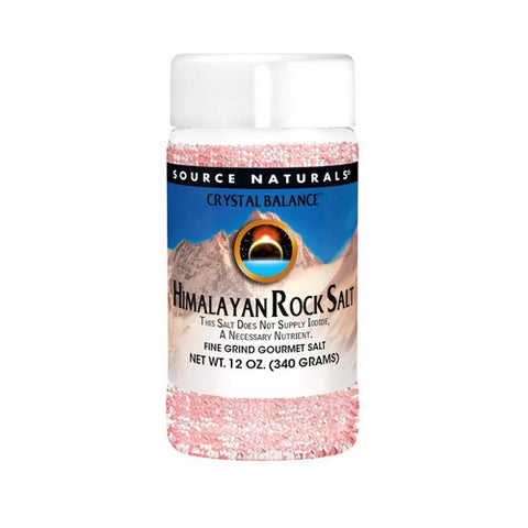 Source Naturals, Crystal Balance Himalayan Rock Salt, Fine Grind Refill 12 oz