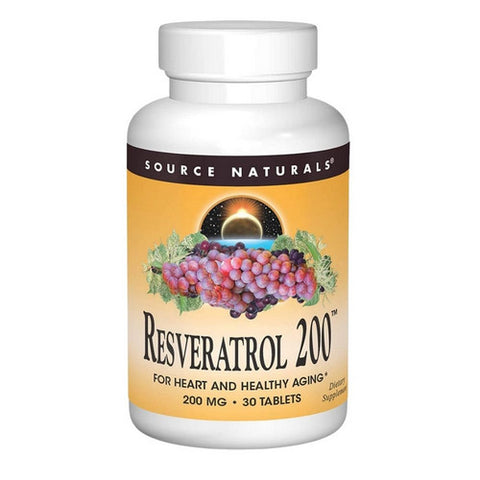 Source Naturals, Resveratrol, 200 mg, 30 Tabs