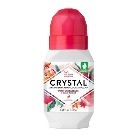 Crystal, Mineral Deodorant Roll On, Pomegranate 2.25 oz