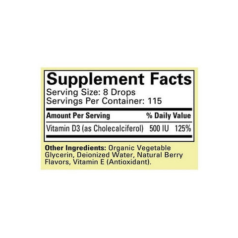 Child Life Essentials, Vitamin D3 Natural Berry, 1 Oz Child Life Essentials