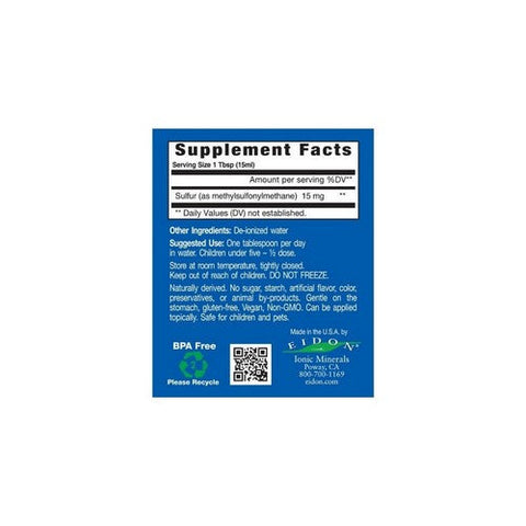Eidon Ionic Minerals, Sulfur, 18 Oz Eidon Ionic Minerals