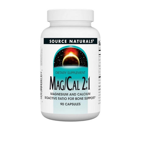 Source Naturals, Magnesium and Calcium 2:1, 370 mg, 90 Caps