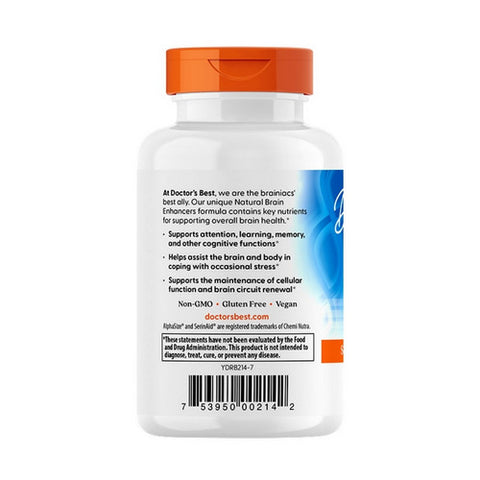 Doctors Best, Natural Brain Enhancers, 60 Veggie Caps