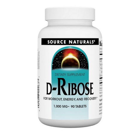 Source Naturals, D-Ribose, 1000 mg, 90 Tabs