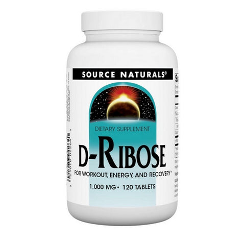 Source Naturals, D-Ribose, 1000 mg, 120 Tabs