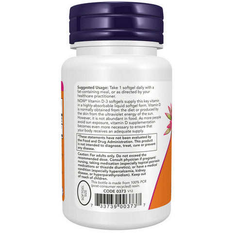Now Foods, Vitamin D3, 5000 IU, 240 Softgels