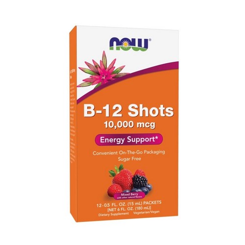 Now Foods, B-12 Energy Boost, 10,000 mcg, 12 Pack, 15 ml