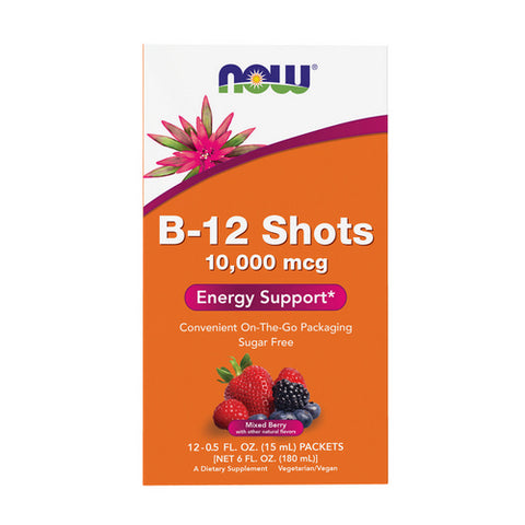 Now Foods, B-12 Energy Boost, 10,000 mcg, 12 Pack, 15 ml
