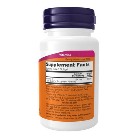 Now Foods, Vitamin E, 400 IU, 100 Softgels