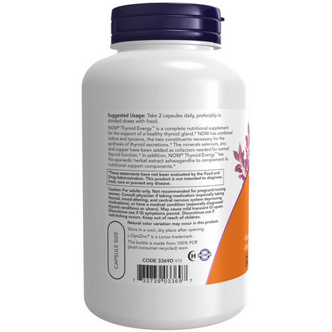 Now Foods, Thyroid Energy, 180 Vcaps
