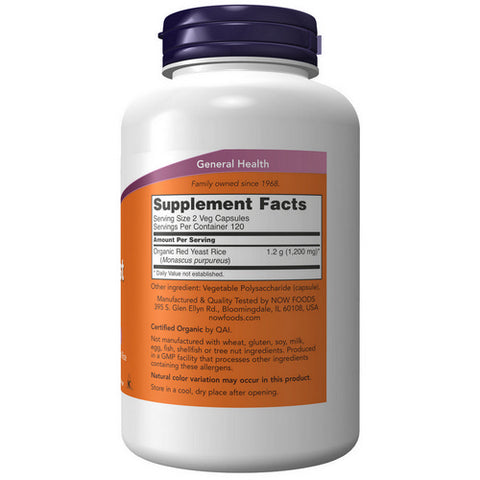 Now Foods, Red Yeast Rice Extract, 600 mg, 240 Vcaps