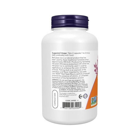 Now Foods, Red Yeast Rice Extract, 600 mg, 240 Vcaps Now Foods