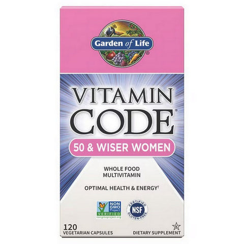 Garden of Life, Vitamin Code, 50 & Wiser Women's Formula 120 Caps