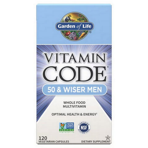 Garden of Life, Vitamin Code, 50 & Wiser Men's Formula 120 Caps