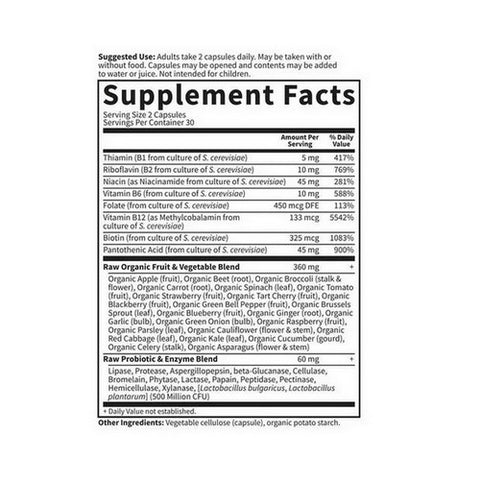 Garden of Life, Vitamin Code, Raw B Complex 60 Caps