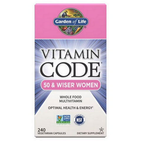 Garden of Life, Vitamin Code, 50 & Wiser Women's Formula 240 Caps