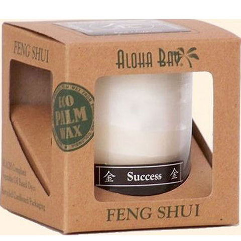 Aloha Bay, Feng Shui Candle Jar, Metal Success 2.5 oz