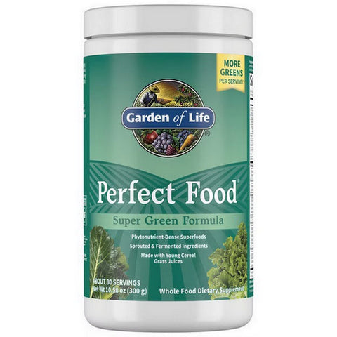 Garden of Life, Perfect Food Super Green Formula Powder, 10.58 Oz