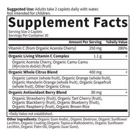 Garden of Life, Living Vitamin C Antioxidant Blend, 60 Caps Garden of Life