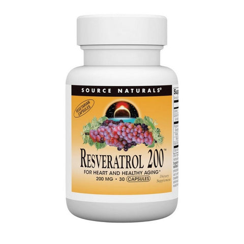 Source Naturals, Resveratrol, 200 mg, 30 Vcaps