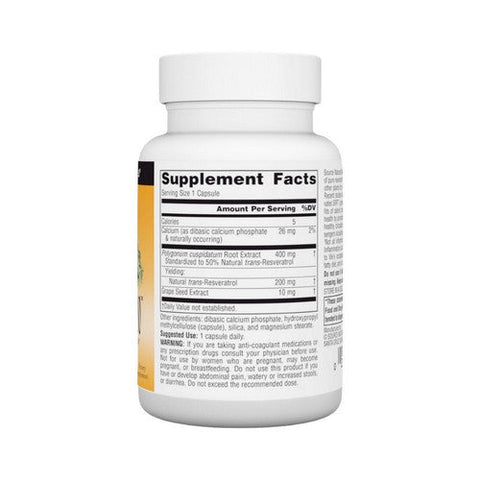 Source Naturals, Resveratrol, 200 mg, 60 Vcaps Source Naturals