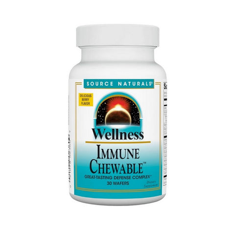 Source Naturals, Wellness Immune Chewable, 30 wafer