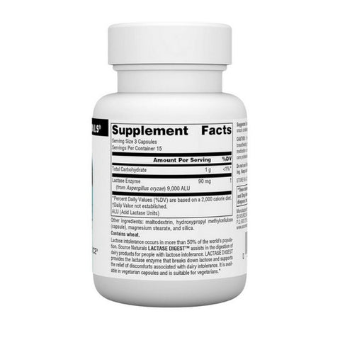 Source Naturals, Lactase Digest, 45 Vcaps
