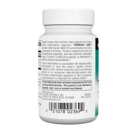 Source Naturals, Turmeric Extract, 1000 mg, 30 Tabs